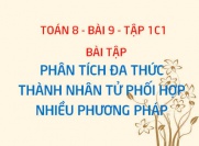 Bài tập phân tích đa thức thành nhân tử bằng cách phối hợp nhiều phương pháp - Toán 8 bài 9 tập 1 chương 1